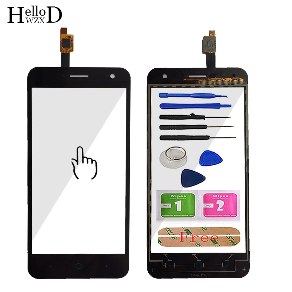 Écran tactile pour ZTE Blade L4 Pro A465 A475 écran tactile numériseur panneau extérieur en verre tactile numériseur panneau lentille capteur outils