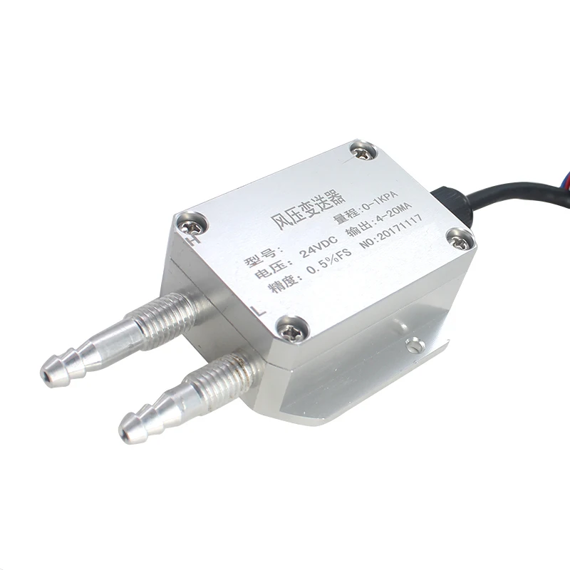4-20mA 0-500pa 1kpa 5kpa 12-24 VDC micro Pressure Transmitter Air Wind Pressure sensor Transducer Factory sale