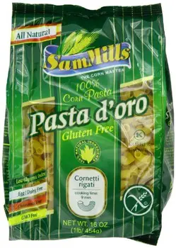 

Sam Mills Pasta D'Oro Gluten Free Cornetti Rigati, 1-Pound (Pack of 6)