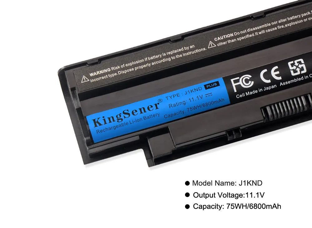Bateria do Portátil de Kingsener J1knd para Dell Inspiron N4010 N3010 N3110 N4050 N4110 N5010 N5010d N5110 N7010 N7110 - Imagem 5