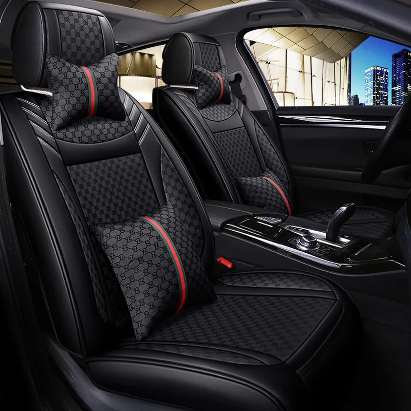 

New Style Fabric Automobile Seat Cushion Four Seasons Universal Small Car Five 13 Pieces Suitable for to Fight a Lot on Behalf o