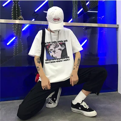 4 Harajuku, модные мужские футболки с круглым вырезом, Наруто, Саске, боль, крутая футболка для мальчиков, японское аниме, забавная Футболка с принтом - Цвет: 4