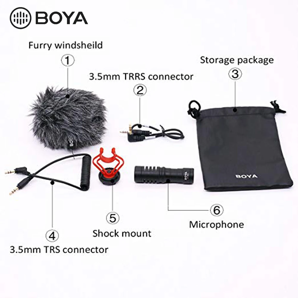 BOYA BY-M1 MM1 Lavalier конденсатор 3,5 мм Аудио Видео Запись микрофон для iphone Canon Nikon DSLR камеры видеокамеры рекордер