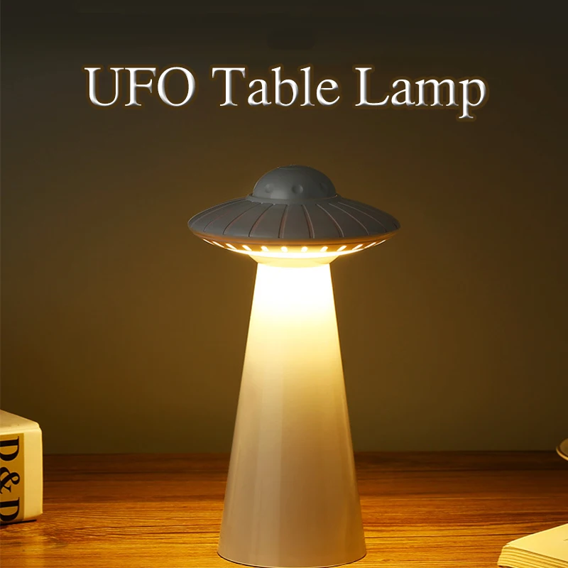 

2019 New Dropship Christmas Lamp UFO Table Lamp Usb Charge Led Night Light Bedside Lamp Night Lamp