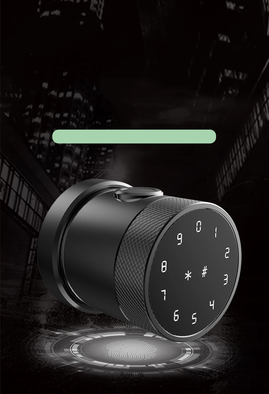 LIVOLO Fingerprint Security Smart Door Locks Keypad Smart Key Bluetooth Black