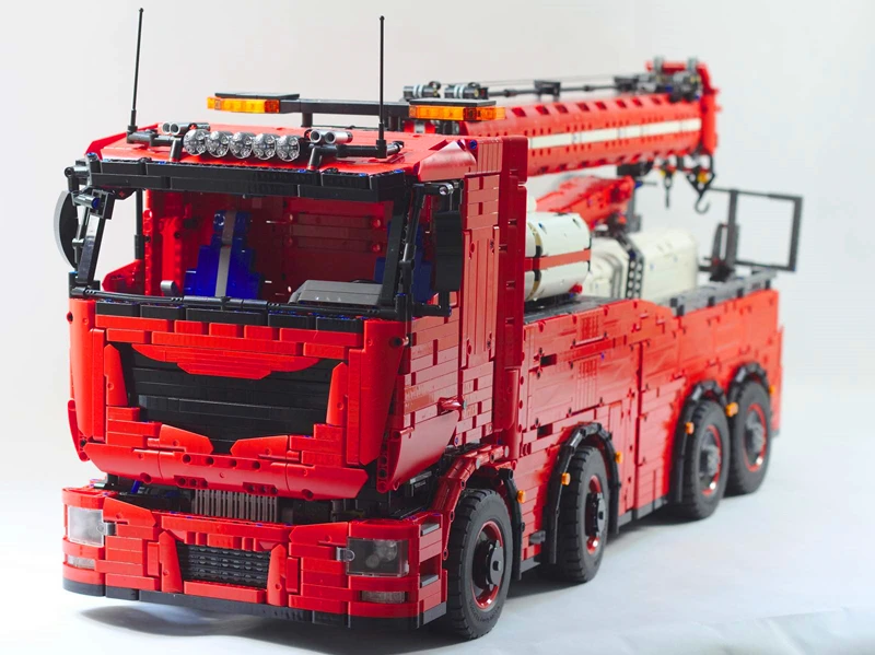 Legoins технологии строительный блок moc 29848 супер большой летучей мыши эвакуатор