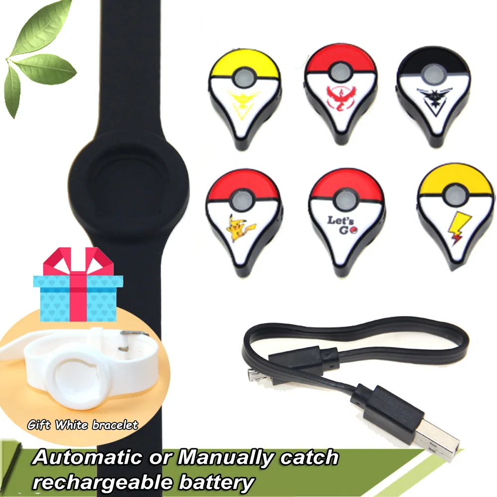 

Automatic or Manually catch Bluetooth Bracelet For Pokemon GO Plus with Rechargeable battery inside with Luxury box