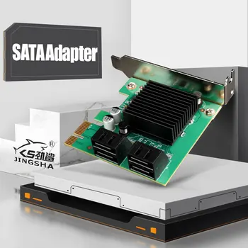 

SATA 3.0 to 4 port PCIe expansion Card PCI express PCI-E SATA Adapter PCI-e SATA 3 Converter for hdd SSD IPFS Mining Controller