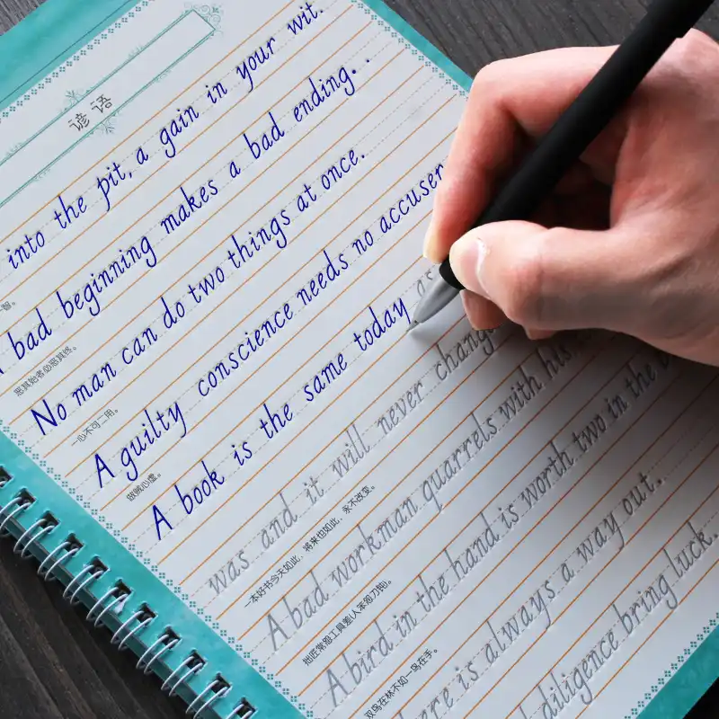 cursive writing english calligraphy copybook for adult children