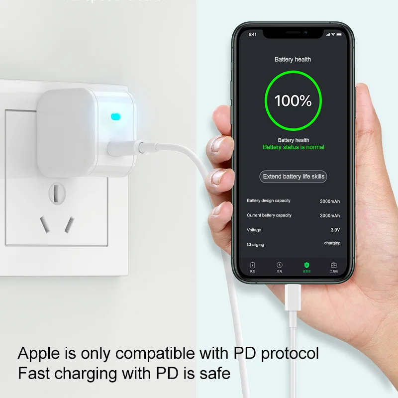 18W PD USB Charger Fast Charge Type C PD 3.0 Charger for iPhone 11 Pro XS XR Mini QC3.0 Phone Charger for Huawei Samsung Adapter