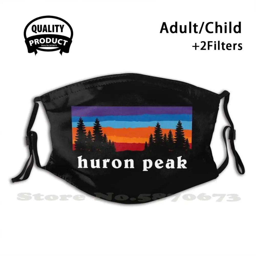 Маска для лица Huron верстак Марк 14Er Fourteener 14Ers Колорадо Туризм Альпинизм горы