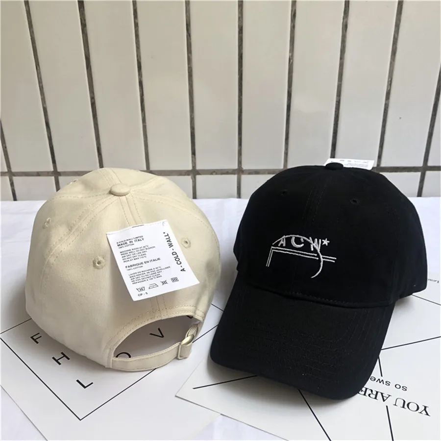 

A-COLD-WALL LIMITED Baseball Caps Men Women Hip Hop A COLD WALL Hats Classic Embroidery Logo ACW Cap ACW Hat