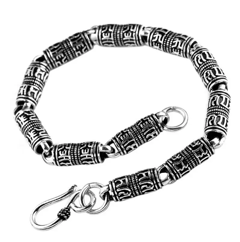 Real 925 Silver Men's Bracelet 5mm chain round Sterling silver For Men S925 Jewelry Gift | Украшения и аксессуары