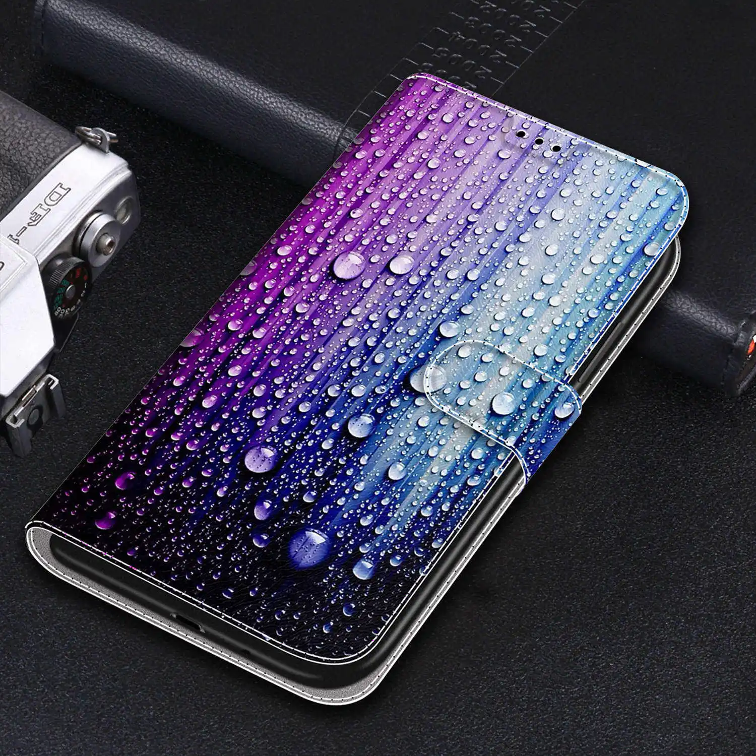 For Samsung Galaxy A21s Leather Flip Case A10 A20 A20E A30 A30S A40 A50 A50S A70 A12 A11 A51 A71 Luxury Phone Wallet Cover Etui kawaii phone cases samsung