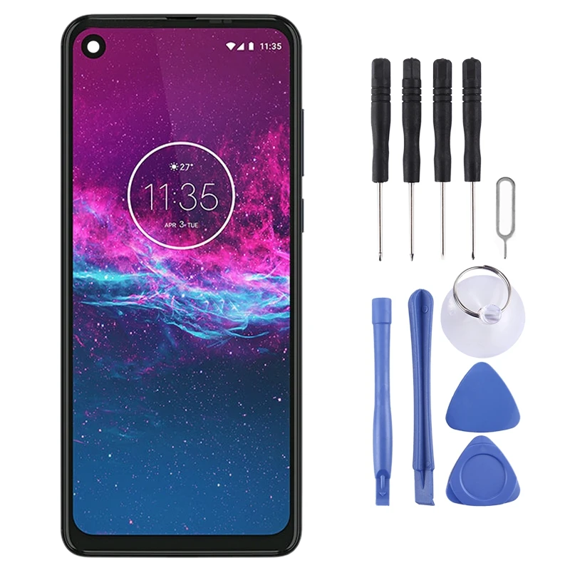 

LCD Screen and Digitizer Full Assembly for Motorola One Action (Black)