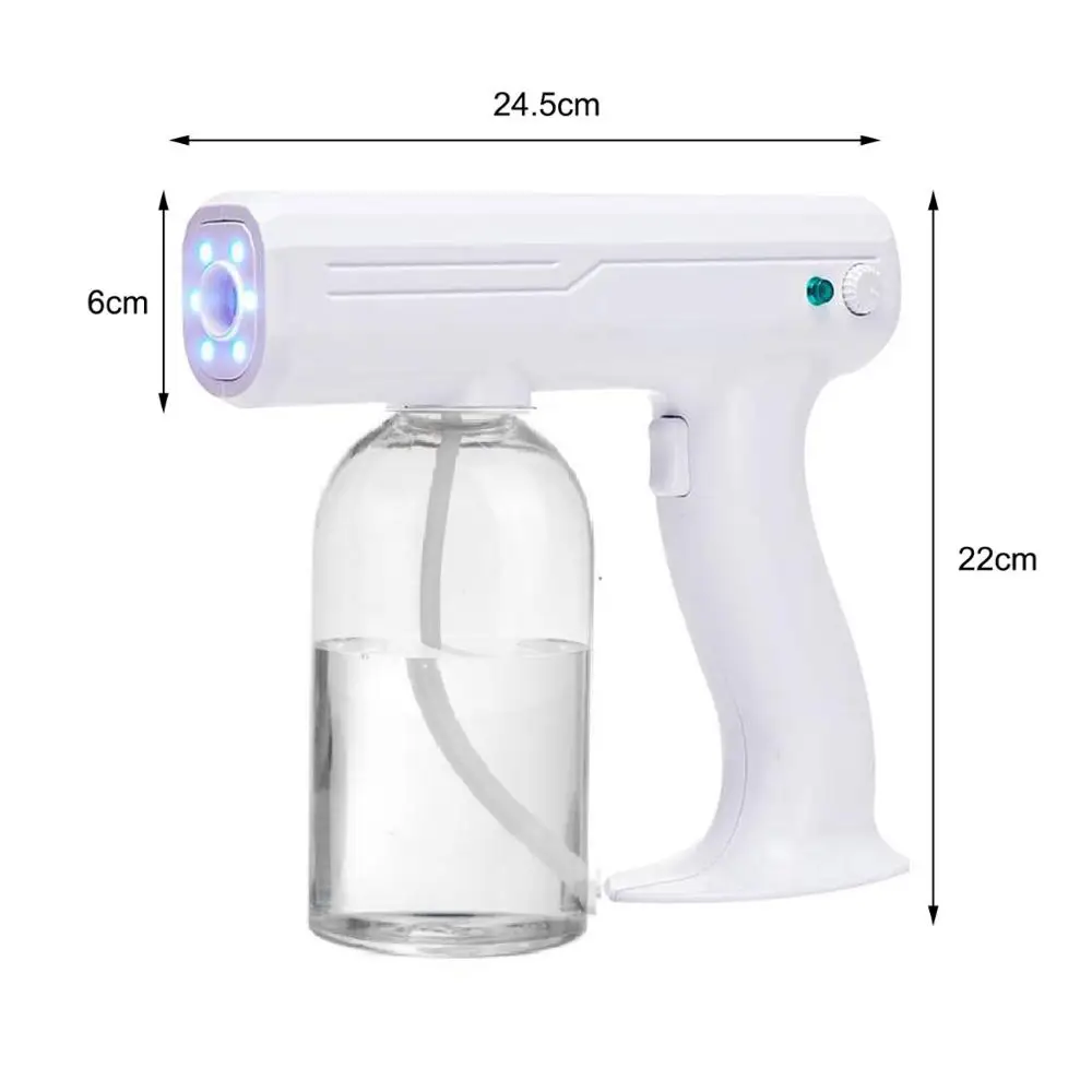800ML 110V/220V CE Household Portable Wireless Sprayer Machine Blue Light Nano Steam Spray Gun Disinfection-5