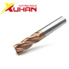 HRC55 Carbide end mill 1 2 4 5 6 8 10 12mm 4Flutes Milling Cutter Alloy Coating Tungsten Steel cutting tool CNC maching Endmills ► Photo 2/4