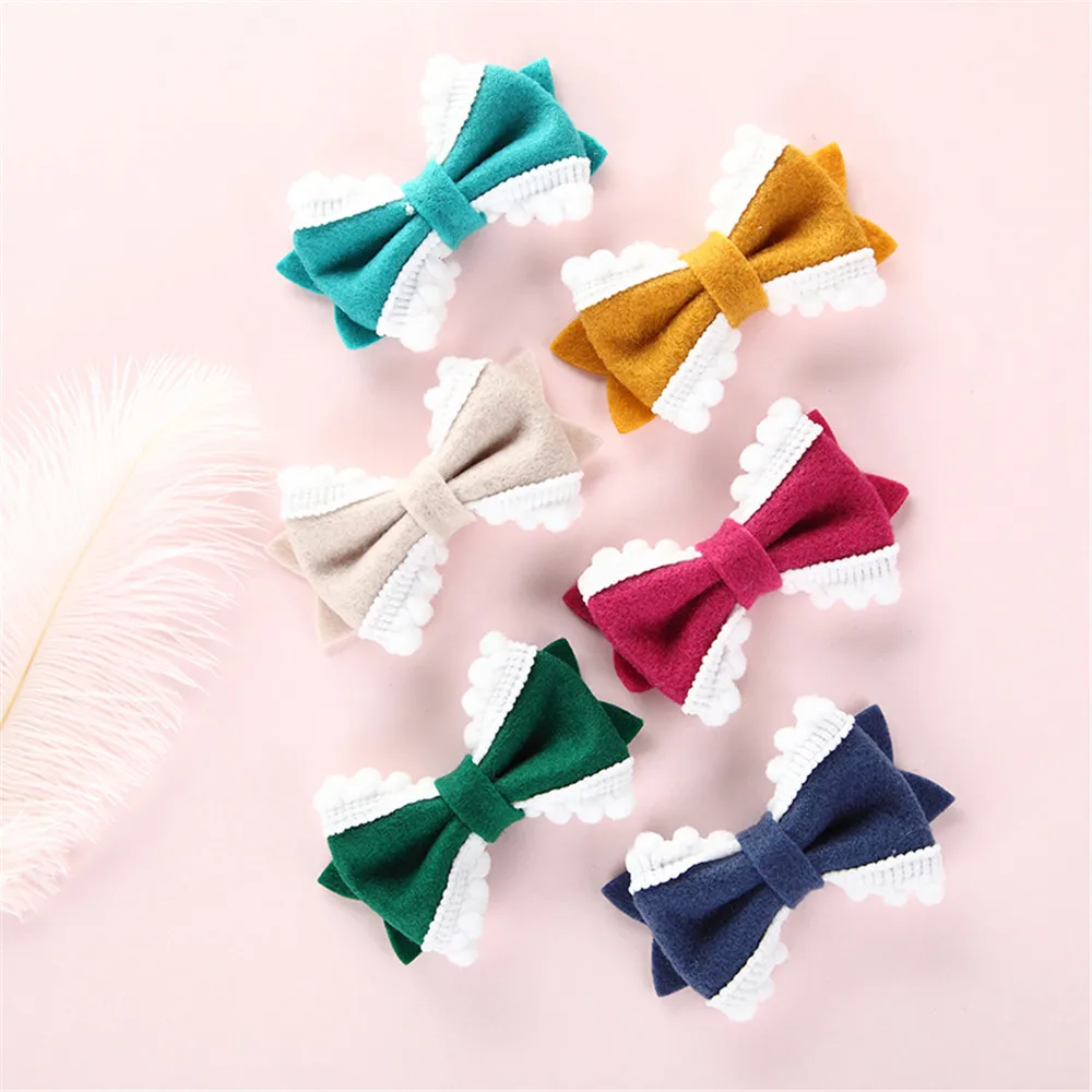 1pcs Lovely bow headbands for girls cute bows nylon headband soft elastic head band for girls Christmas Gift Hair Accessories