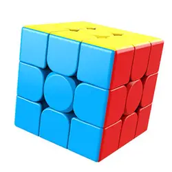 Dropshipping moyu 3x3x3 meilong jogos cubo mágico sstickerless cubo quebra cabeça cubos de velocidade profissional brinquedos educativos para estudantes