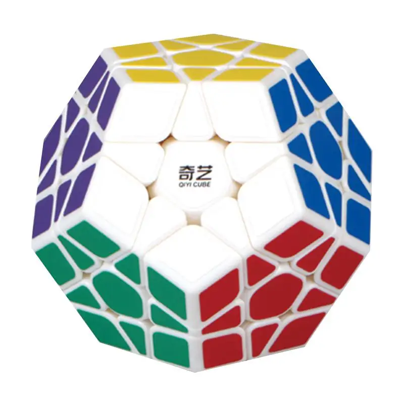 QIYI 3x3 спидкуб Megaminx Стикеры Волшебные кубики Додекаэдр Скорость кубики Логические головоломки игрушки для детей, подарки на день рождения