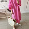 SuperAen Fashion Women Dress New Korean Style Cotton Casual Ladies Dress Temperament Big Size Spring New 2022 Women Clothing ► Photo 1/6