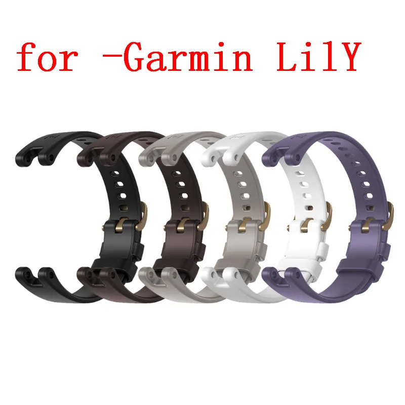 Silicone Watchband Accessories Garmin Lily Replacement Bands Strap