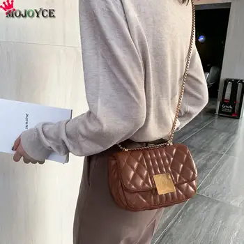 

Women Handbag 2020New Korean Fashion Casual Plaid Chain Shoulder Messenger Bag Famous Classic Crossbody Purse