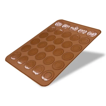 

Silicone Macaroon Pastry Oven Baking Mould Sheet 30-Cavity DIY Mold Baking Mat
