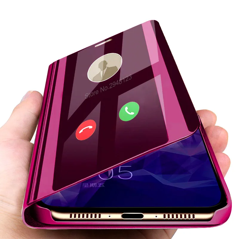 

Luxury Smart Mirror Flip case for samsung a10 a20 e a30 a40 a50 a70 cases on for galaxy a 10 20 20e 51 30 40 50 70 s cover coque