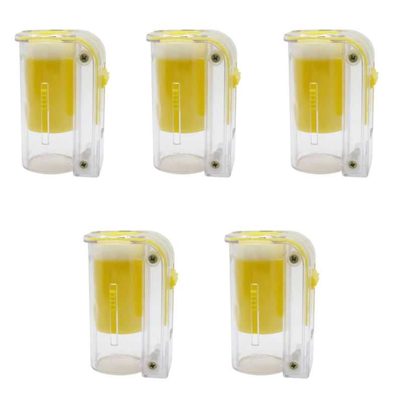 

5 Pcs Queen Bee Marking Bottle Plastic One Handed Marker Bottle Plunger Plush Beekeeper Tool Garden Queen Bee Catcher Beekeeping