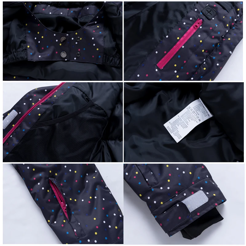 Женская зимняя ветрозащитная куртка и брюки для женщин теплые водонепроницаемые