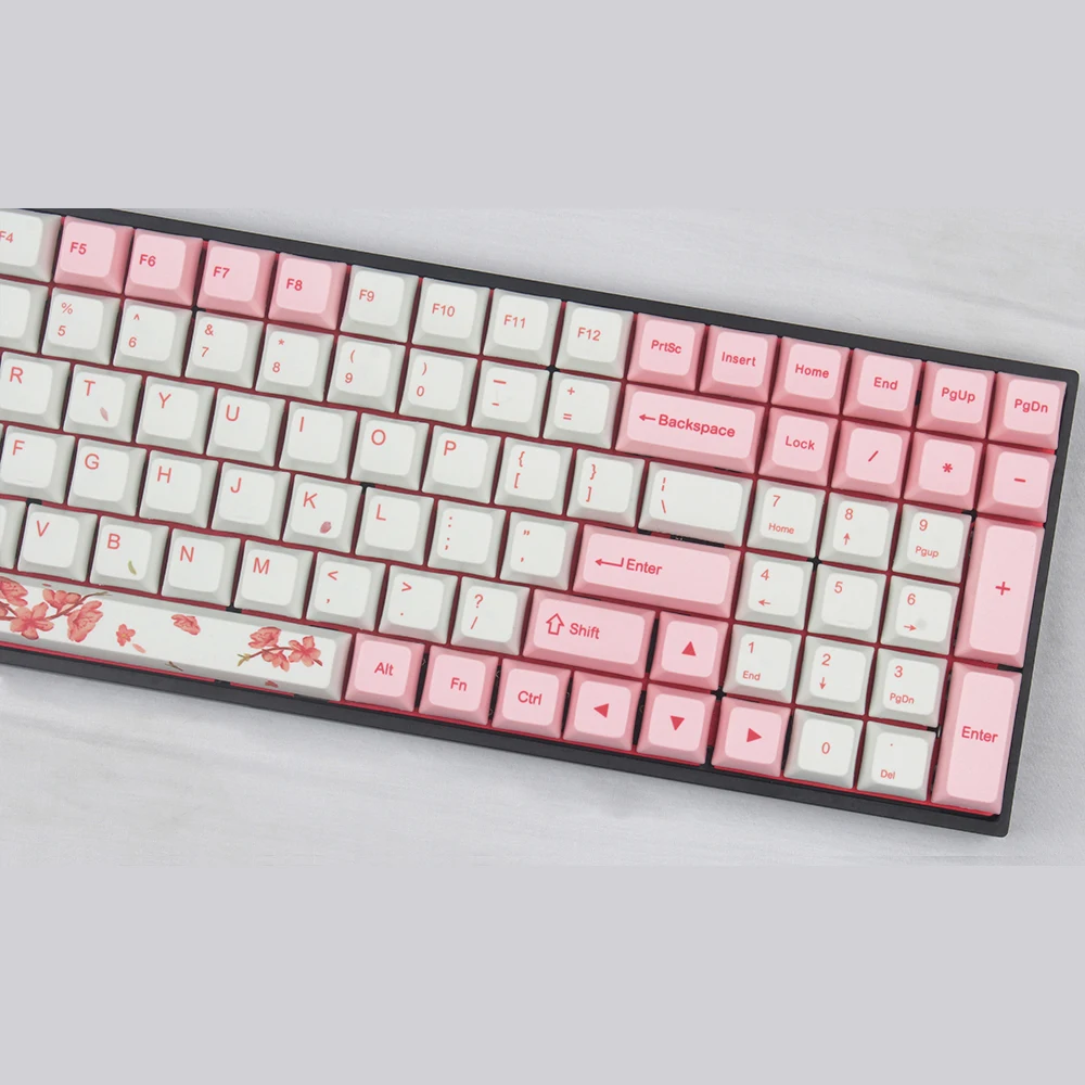 Тематические колпачки для клавиш с Сакурой на 116 XDA Profile PBT сублимация краски