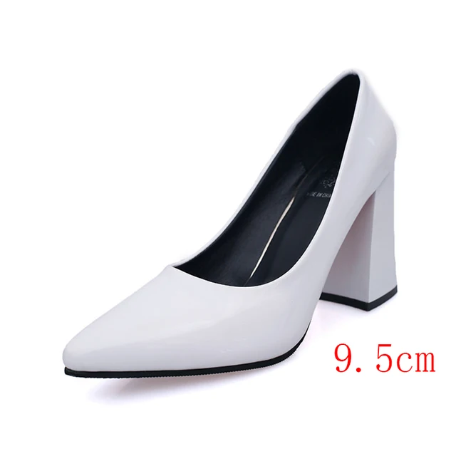 High Heels Shoes Women Mary Janes Shoes Thick High Heel Pumps Autumn Fall Footwear Red Black White 7cm 9cm Office Classic Shoes 5