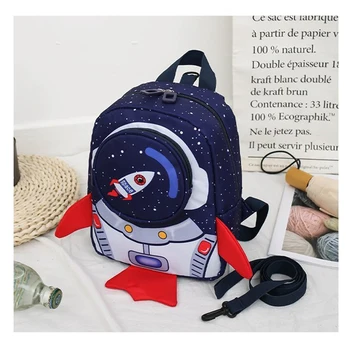

Kids Rockets Anti-Lost School Bags Cartoon High-Grade Backpack Kindergarten Bags Children's Gifts