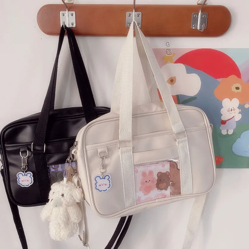 Японская униформа для девочек Kawaii JK школьный клатч сумка Lolita PU сумка-мессенджер