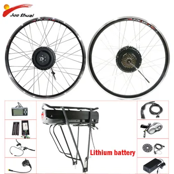 

26"700C motor wheel 48V 500w electric bike conversion kit 48v lithium battery front hub motor LCD display ectric bicycle