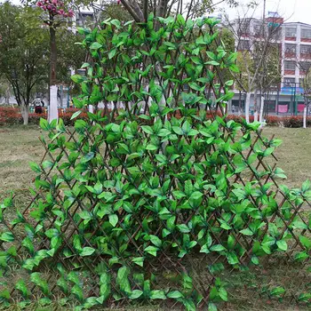 

Expanding Trellis Fence Retractable Fence Artificial Garden Plant Fence UV Protected Privacy Screen For Garden Fence Backyard