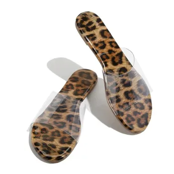 

Women Summer Outdoor Slippers Ladies Slides Hot Beach Shoes Fashion Leopard Grain Flat Slipper Beach Sandals Casual Shoes #4.25