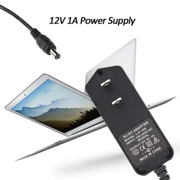

Black AC to DC 12V 1A AC/DC Converter Power Supply Charger Adapter For CCTV Security Camera Surveillance System US Plug