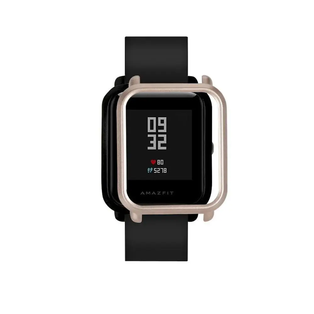 Защитный чехол для Huami Amazfit Bip Younth Watch, тонкий цветной чехол с рамкой, защитная оболочка, Caja de reloj# T3 - Цвет: Gold