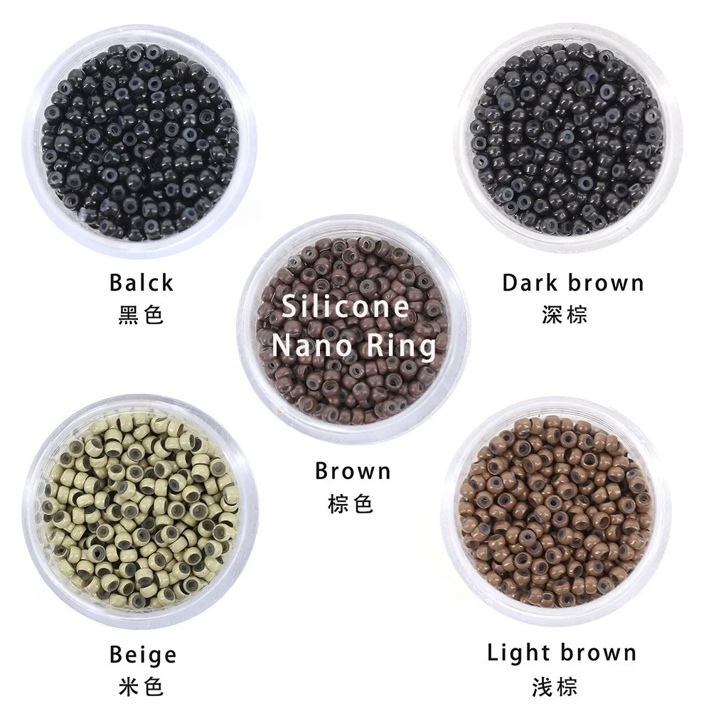 

JGMI 3*2mm Nano Copper Silicone Beads Tube Link Silicon Lined Micro Rings For Hair Extensions Tools Dreaclocks