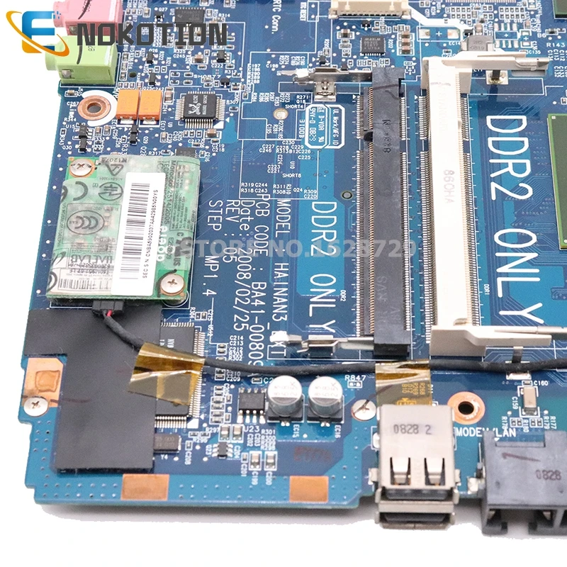 NOKOTION BA92-04641A BA41-00810A основная плата для samsung NP-R20 R20 R25 материнская плата для ноутбука DDR2 Бесплатный процессор полностью работает