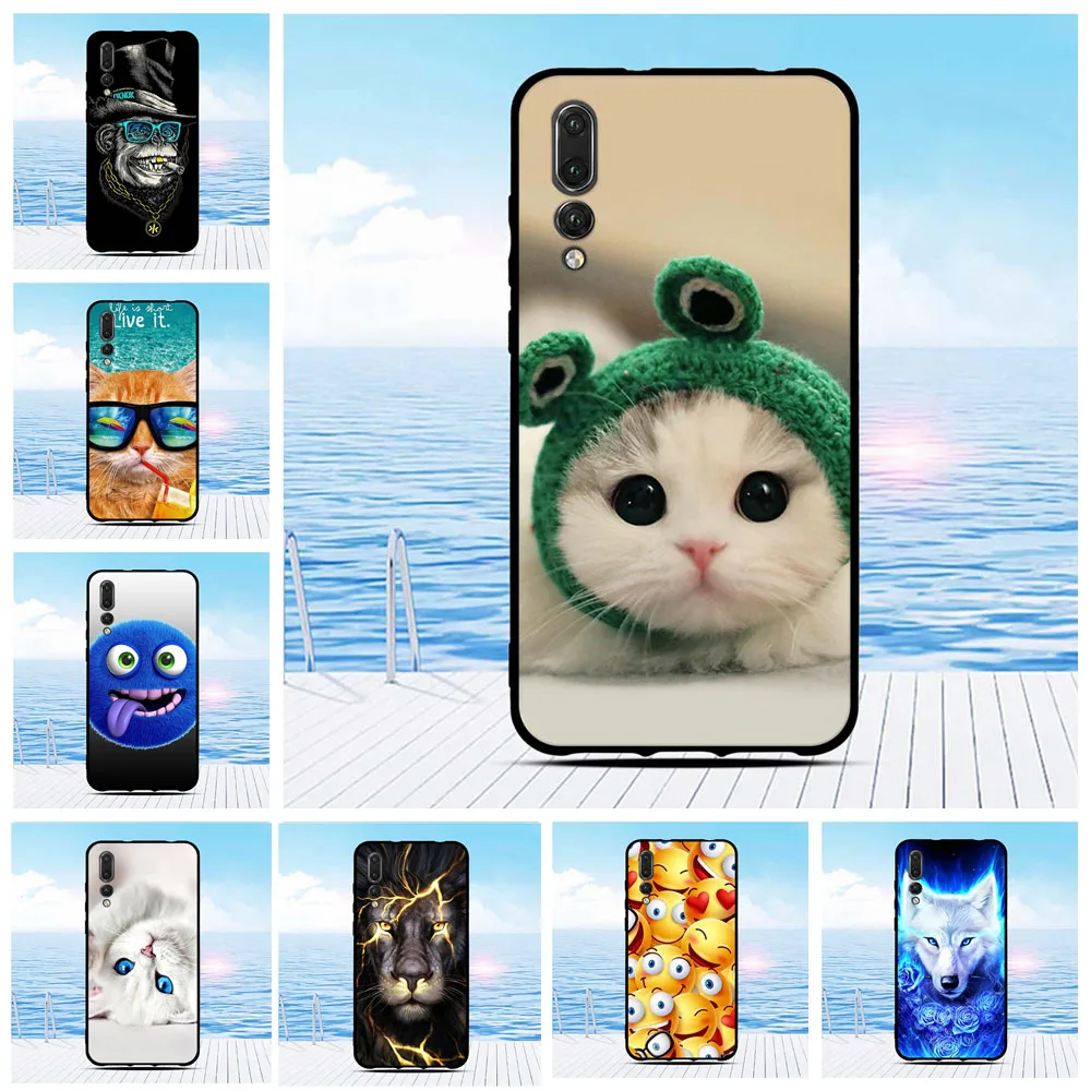 

Soft Silicone Case For Huawei P20 Pro Back Frame For Huawei P20 Plus TPU Pattern Cover For Huawei P20 Pro Phone Shell 6.1 inch