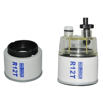 

2 Pcs R12T Fuel Filter/Water Separator 120AT NPT ZG1/4-19 Automotive Replacement s, A & B