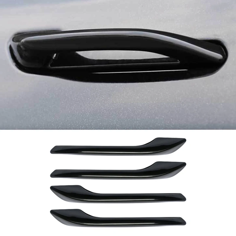 Car Door Handle Wrap Cover for Tesla Model 3 Y 4PCS Car Doorknob Model3