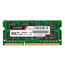 JUHOR-Memoria Ram para portátil, 4GB, DDR3, 1333MHZ, 8GB, 1600MHZ, Sodimm