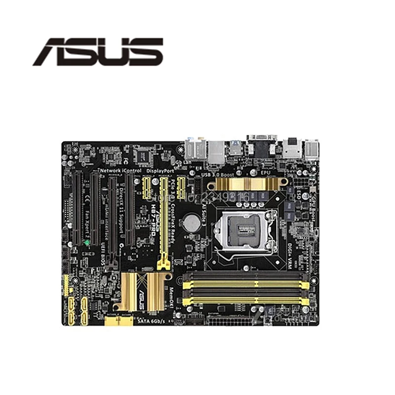 Разъем LGA1150 PCI-E3.0 USB3.0 SATA3 для ASUS H87-PRO рабочий стол для Intel H87 материнской платы DDR3