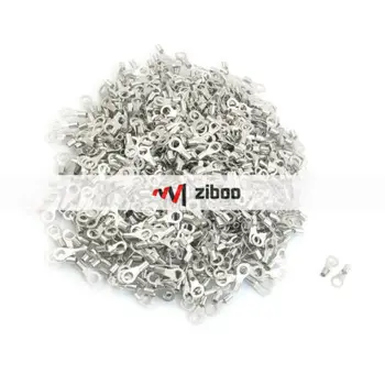 

1000 Pcs RNB1.25-4S Non Insualted Ring Terminals Connector for A.W.G 22-16 14 mm