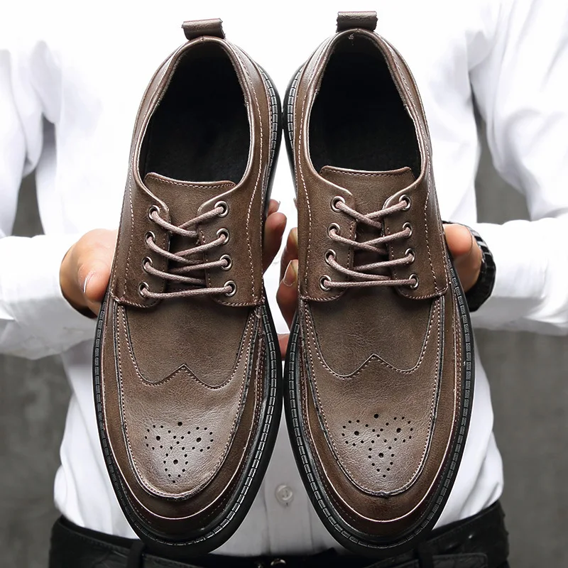 

Formal Wear MEN'S Shoes Trend Casual Shoes Summer Men's Versatile Shoe Bullock Leather Shoes