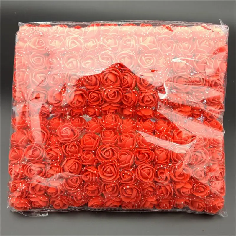 144 шт " Искусственные цветы розы DIY материалы для рукоделия ПЕНА РОЗА украшение дома коробка наполнитель - Цвет: 2